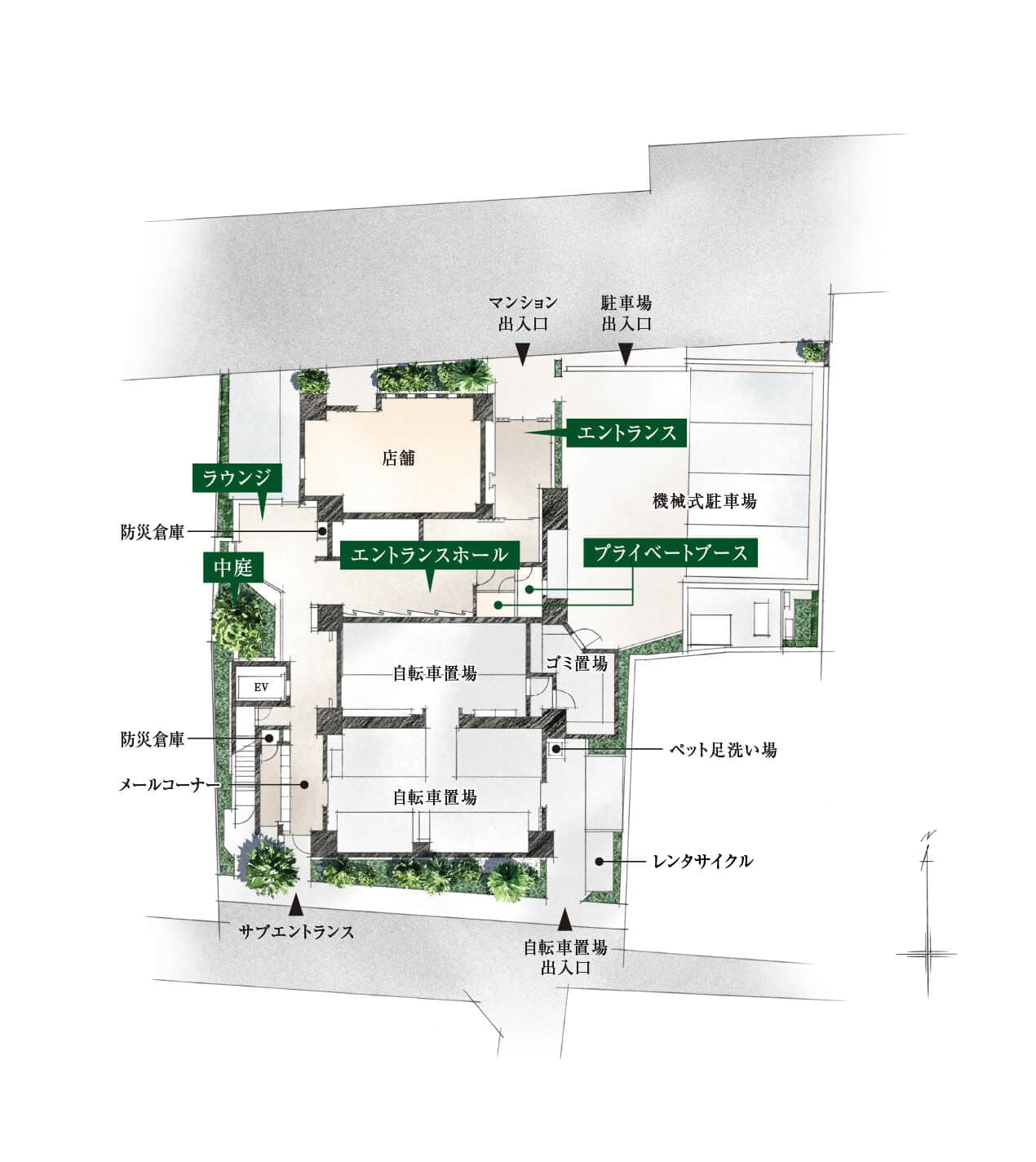 敷地配置図