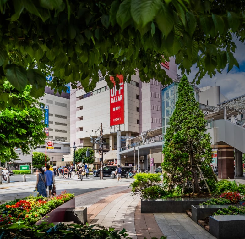 現地周辺の街並み（徒歩3分/約170m）