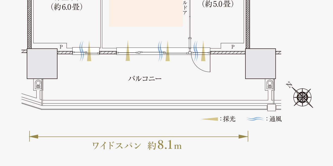 C1タイプ間取り概念図