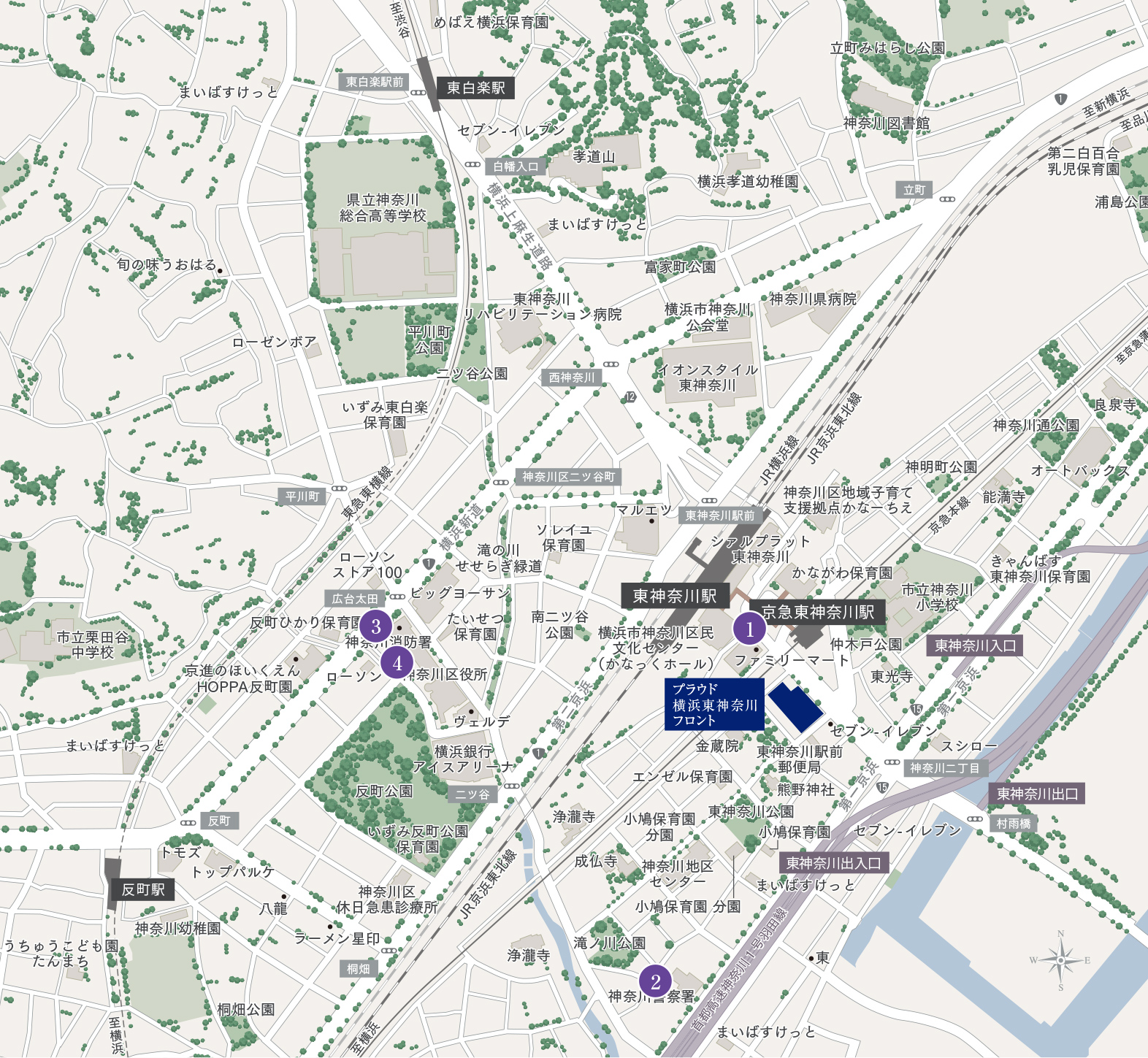 官公署の現地案内図