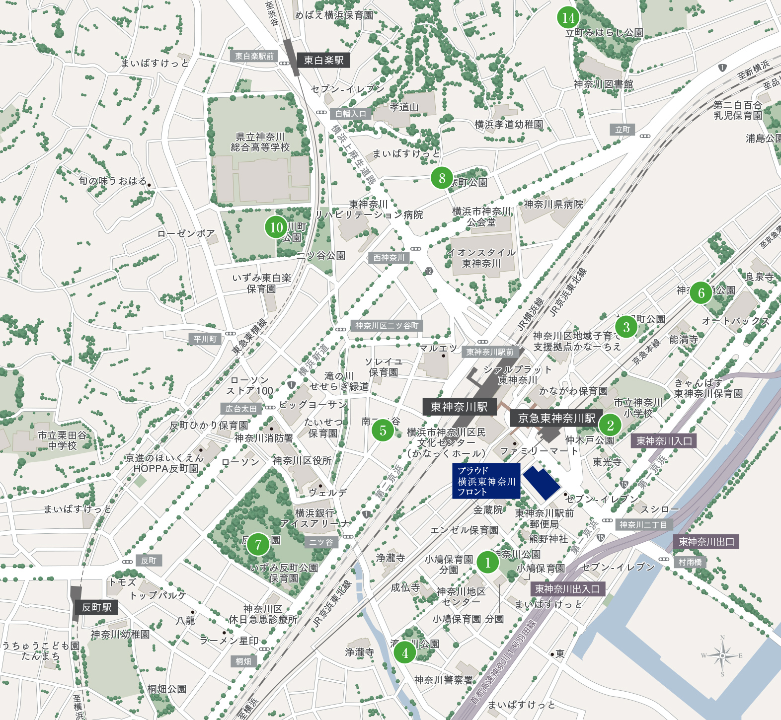 公園の現地案内図