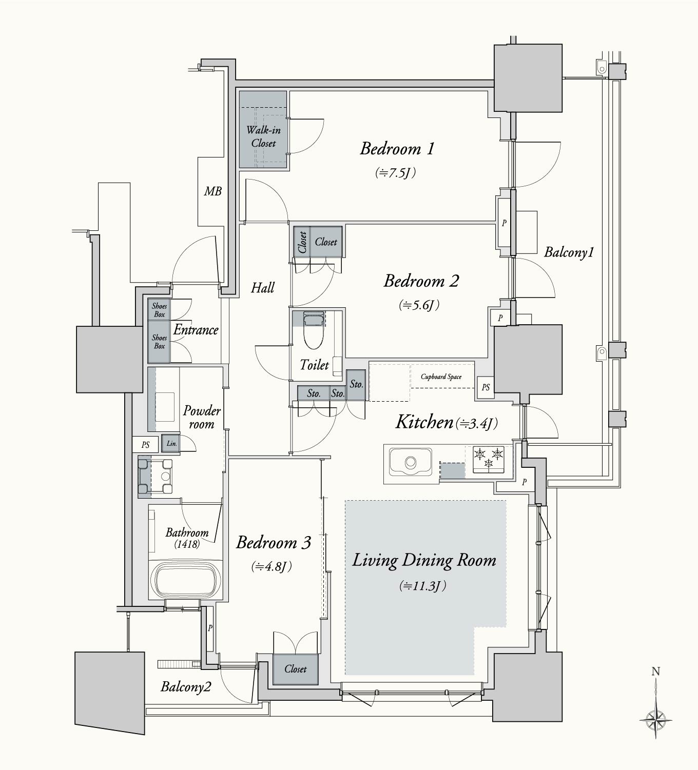 D タイプ 間取り図