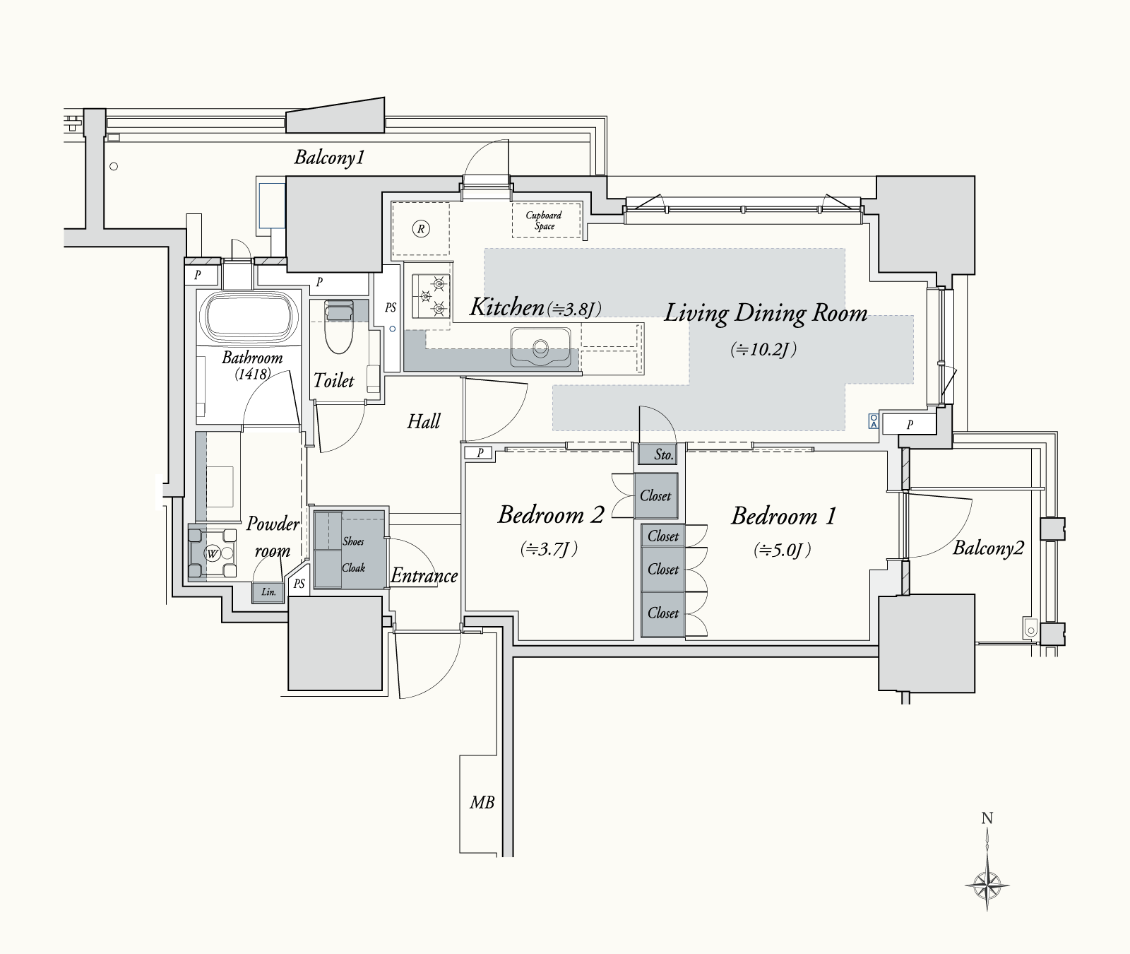 E タイプ 間取り図