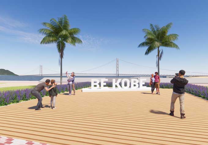 「BE KOBE」モニュメント イメージ